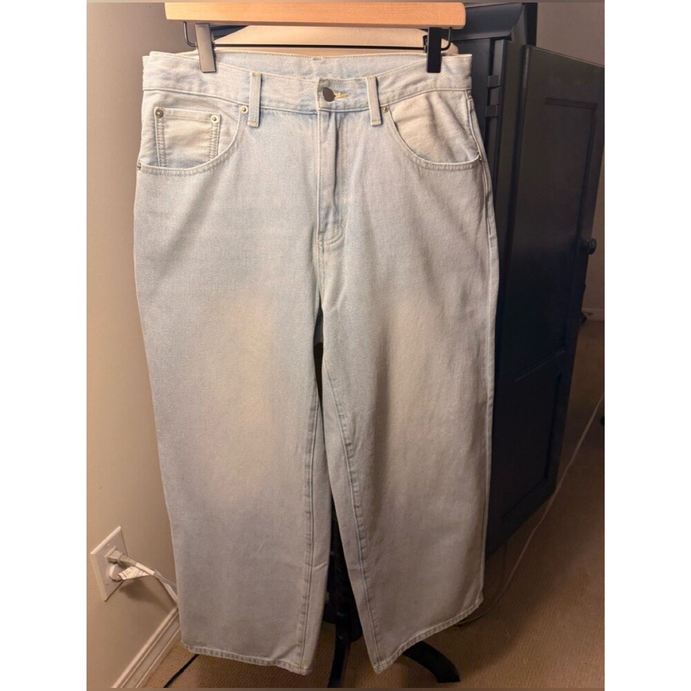 Miou Muse Light Wash High Rise, Wide Leg Women’s Jean-Comfortable Everyday Fit